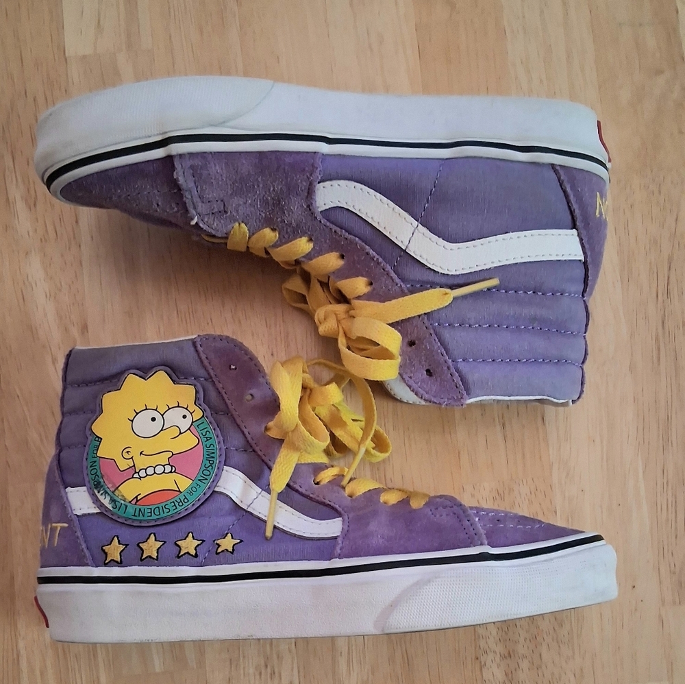 New VANS The Simpsons x Sk8- High Lisa 4 President Women's Sz 5 (Please Read)